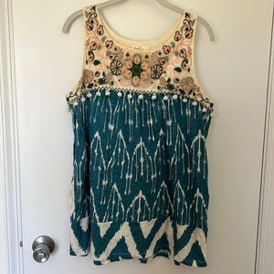 Anthropologie top with bobbles and pockets